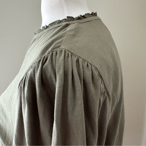 Talbots Ruffle Henley - Picture 5 of 7